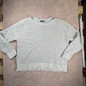 AMERICAN EAGLE OUTFITTERS MINT DISTRESSED‎ SWEATER Size Large